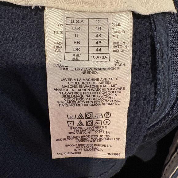 Brooks Brothers Skirt Womens 12 Classic Cotton Blend Stitch Detail Pockets - Picture 11 of 13